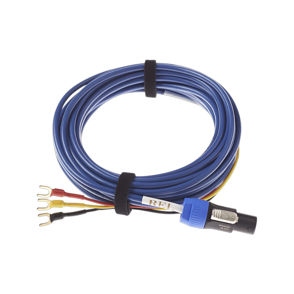 REL Acoustics Bassline Blue Speakon Subwoofer Cable